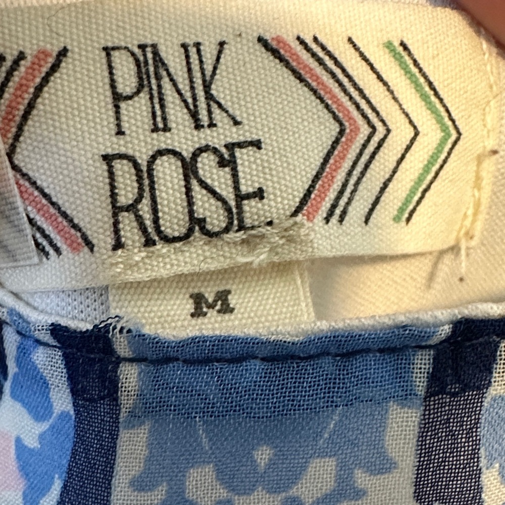 Pink Rose Navy and White Patterned Maxi Dress - Picture 2 of 3